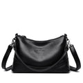 Women's Genuine Pebble Leather Crescent Shoulder Bag
