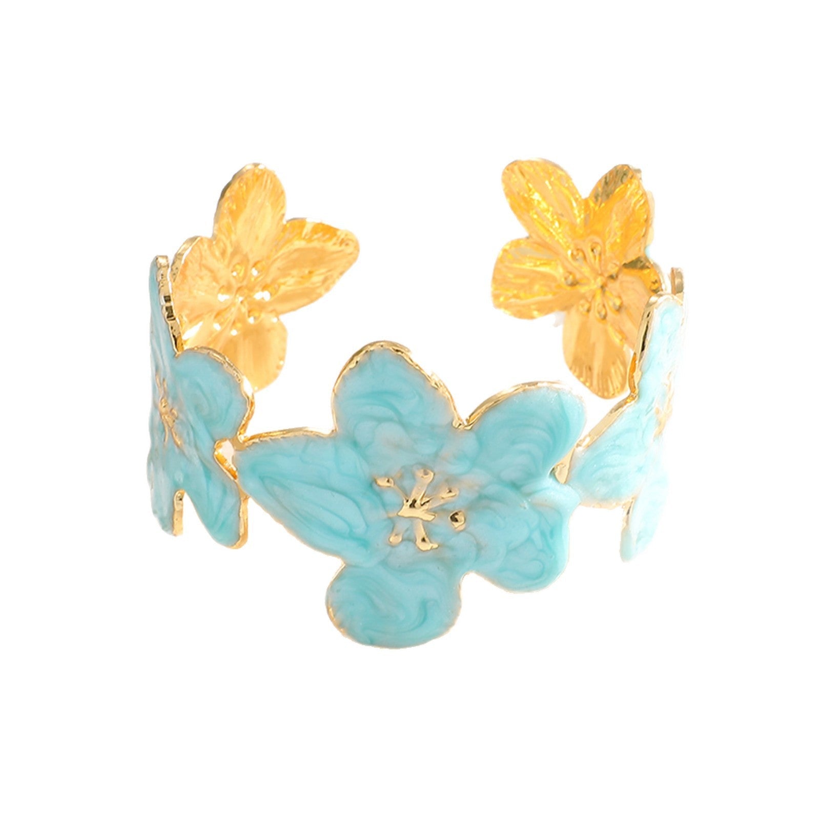 Women's Bangle with Floral Motifs