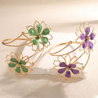 Women's Bracelet with Artistic Flower Design
