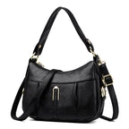 Women's Pebble Leather Shoulder Hobo Bag