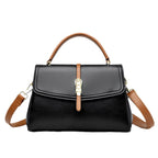 Women's Structured Top-Handle Satchel with Detachable Crossbody Strap