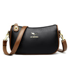 Women's Compact Pebbled Faux Leather Crossbody Bag