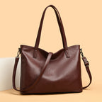 Women's Premium Pebble-Grain Tote Bag
