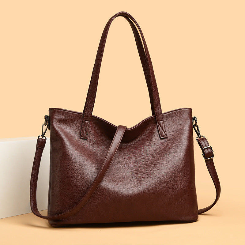 Women's Premium Pebble-Grain Tote Bag