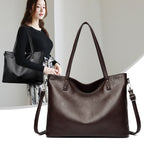 Women's Premium Pebble-Grain Tote Bag