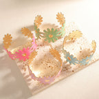 Women's Bangle with Floral Flower Pattern
