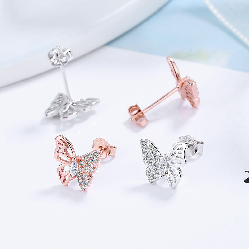 Women's Earrings in an Elegant Butterfly Design