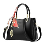 Women's Structured Pebbled Leatherette Top-Handle Tote