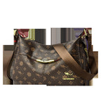 Women's Stylish Floral Embossed Faux Leather Crossbody Shoulder Bag