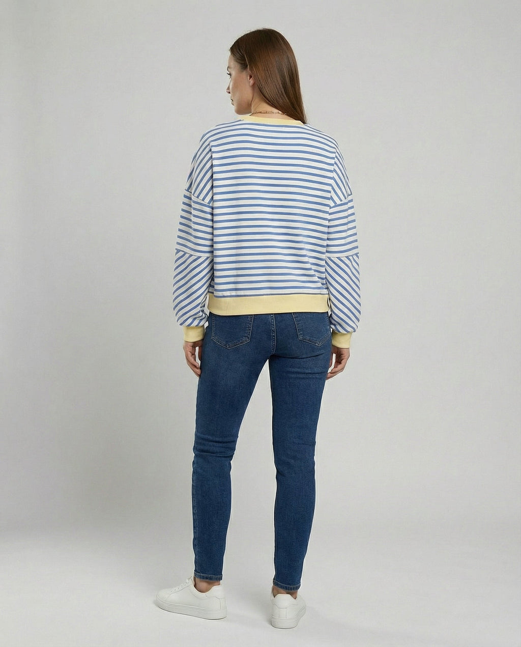 Boxy Sweatshirt Women Striped | Samantha Style
