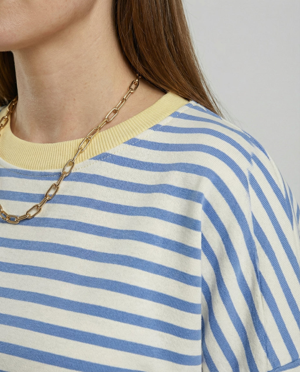 Boxy Sweatshirt Women Striped | Samantha Style
