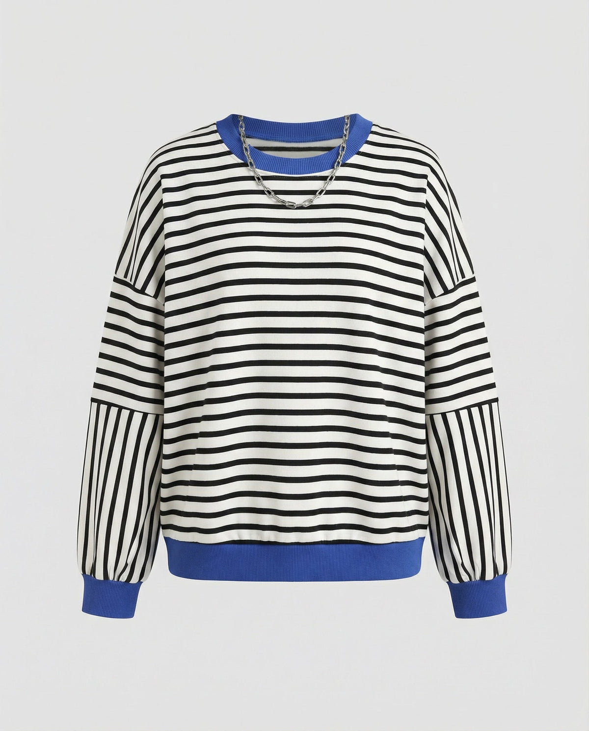 Boxy Sweatshirt Women Striped | Samantha Style