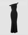 Elegant Evening Dress Asymmetrical in Mermaid Style