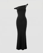 Elegant Evening Dress Asymmetrical in Mermaid Style