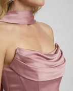 Elegant Evening Dress with Corset Mermaid - Close-Up Detail