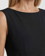Midi Dress Women Sleeveless with Ruffle - Close-Up Detail