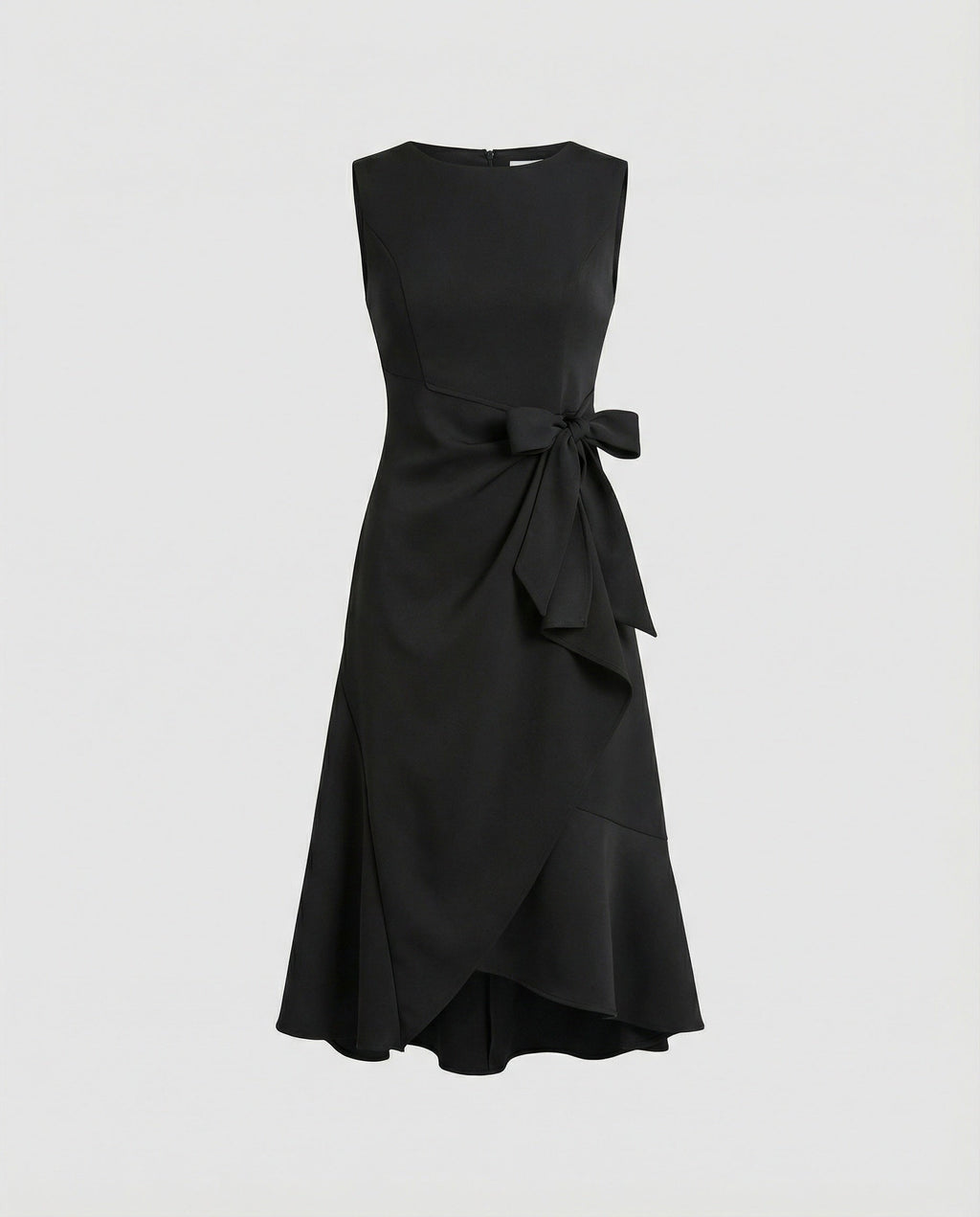 Midi Dress Women Sleeveless with Ruffle
