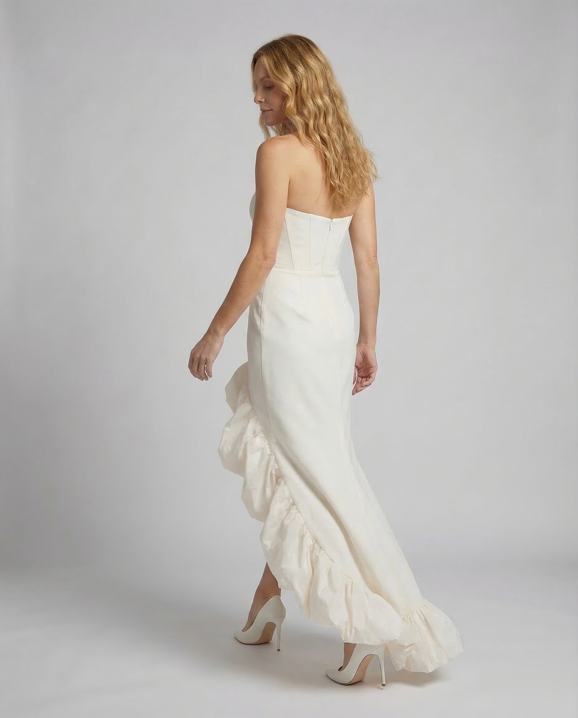 Women's Evening Dress Strapless Mermaid - Back View