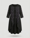 Women's Cocktail Dress Elegant with Rhinestones
