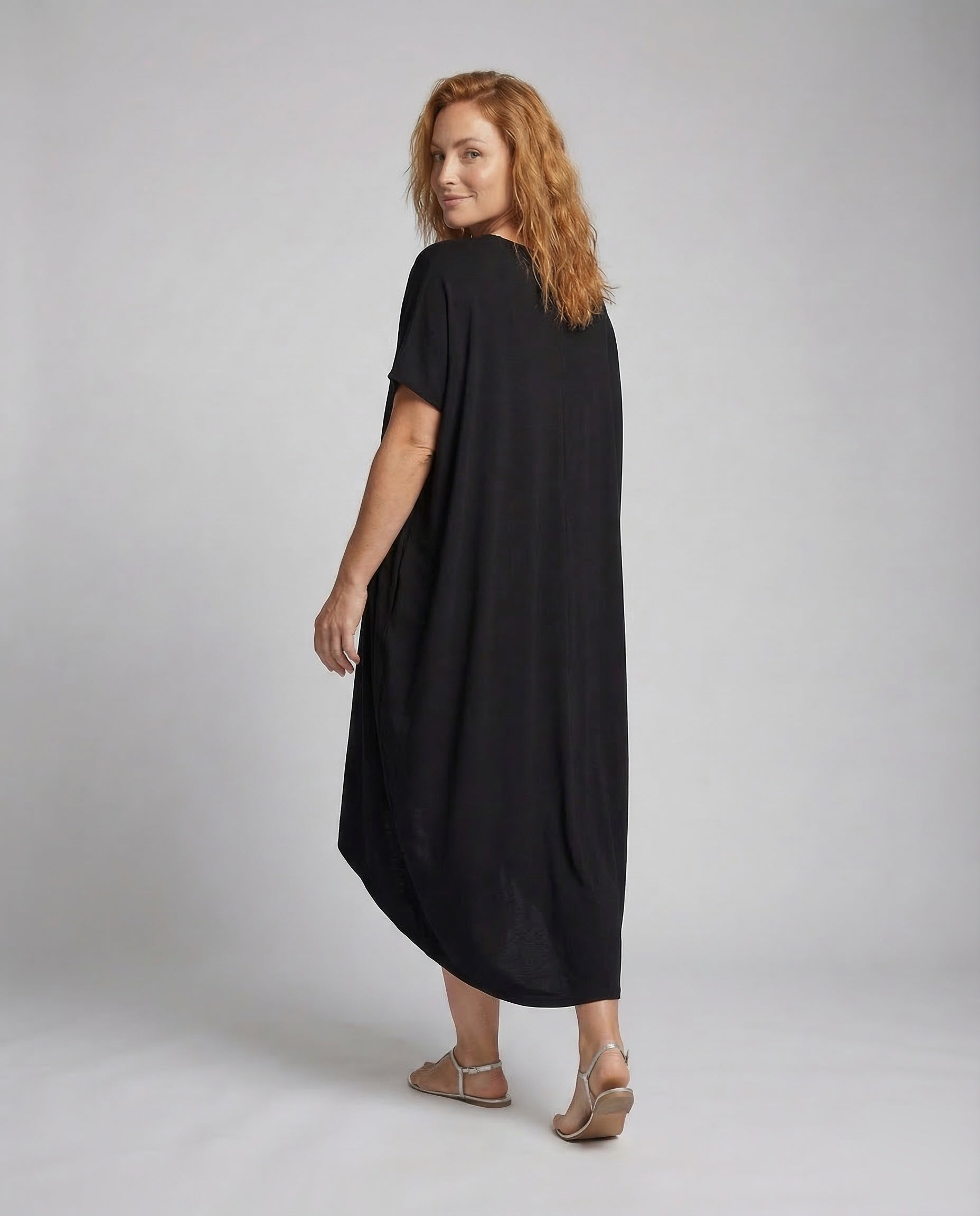 Women's Maxi Dress Oversize Summer - Back View