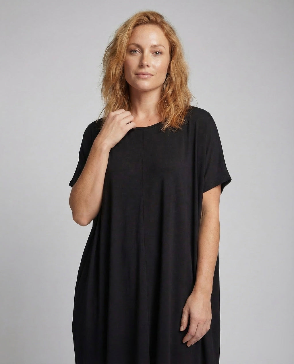 Women's Maxi Dress Oversize Summer - Upper Body View