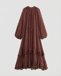 Elegant Maxi Dress for Women with Ruffles