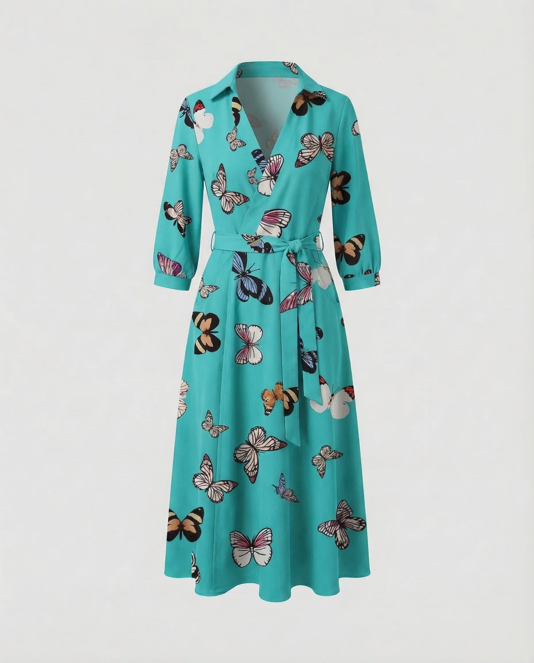 Leisure Dress Women's Wrap Blouse Dress