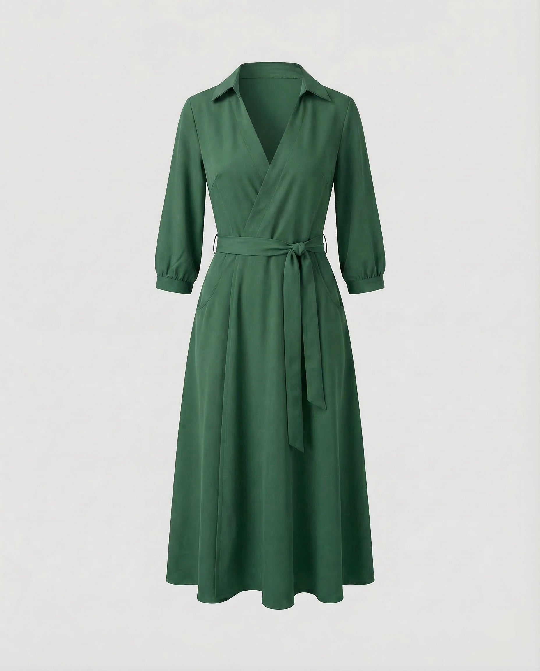 Leisure Dress Women's Wrap Blouse Dress