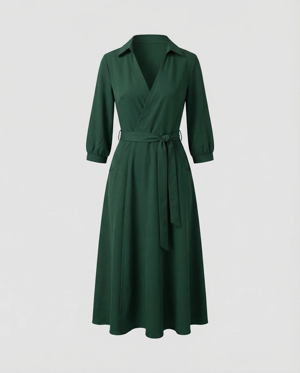 Leisure Dress Women's Wrap Blouse Dress