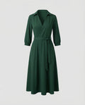 Leisure Dress Women's Wrap Blouse Dress