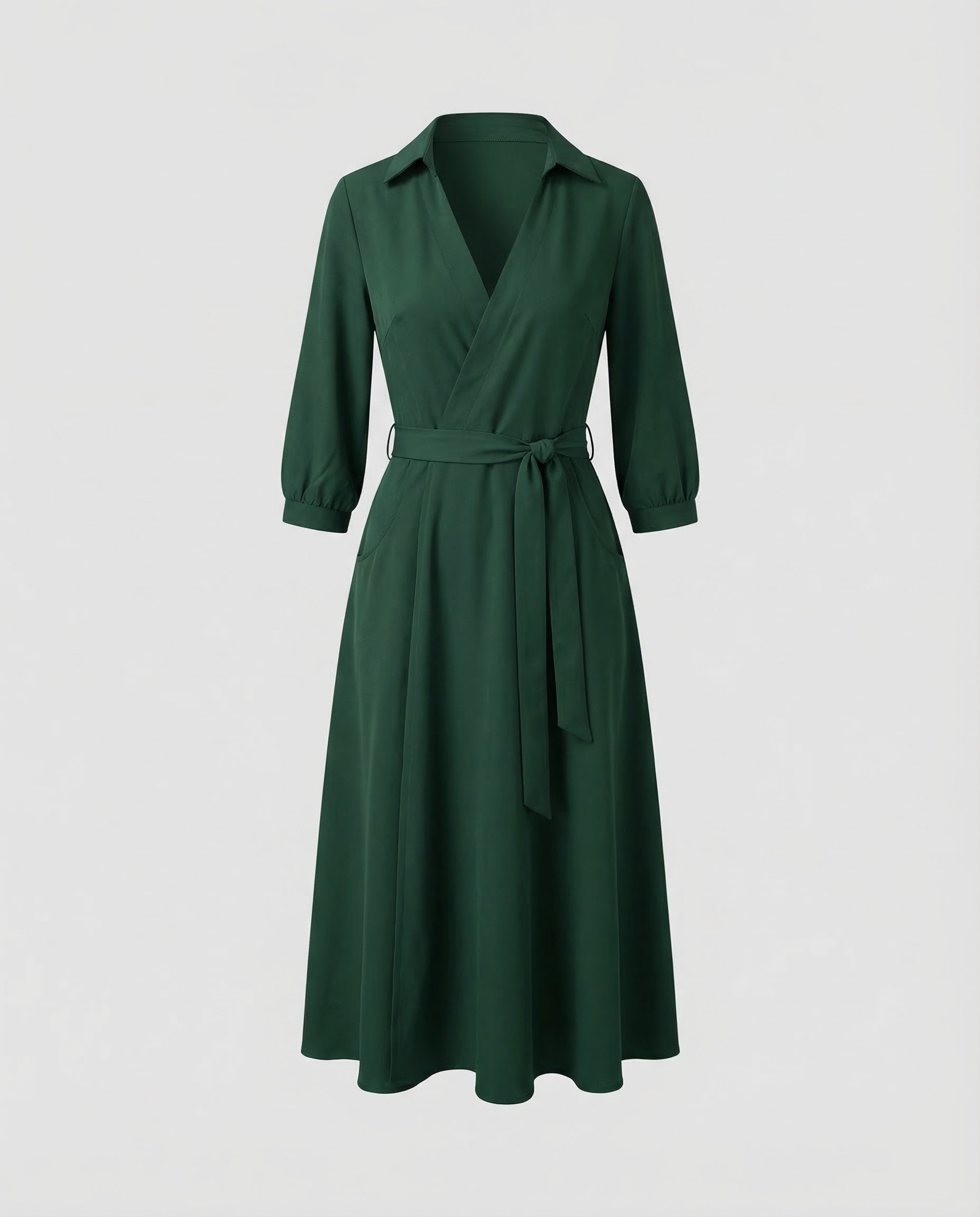 Leisure Dress Women's Wrap Blouse Dress