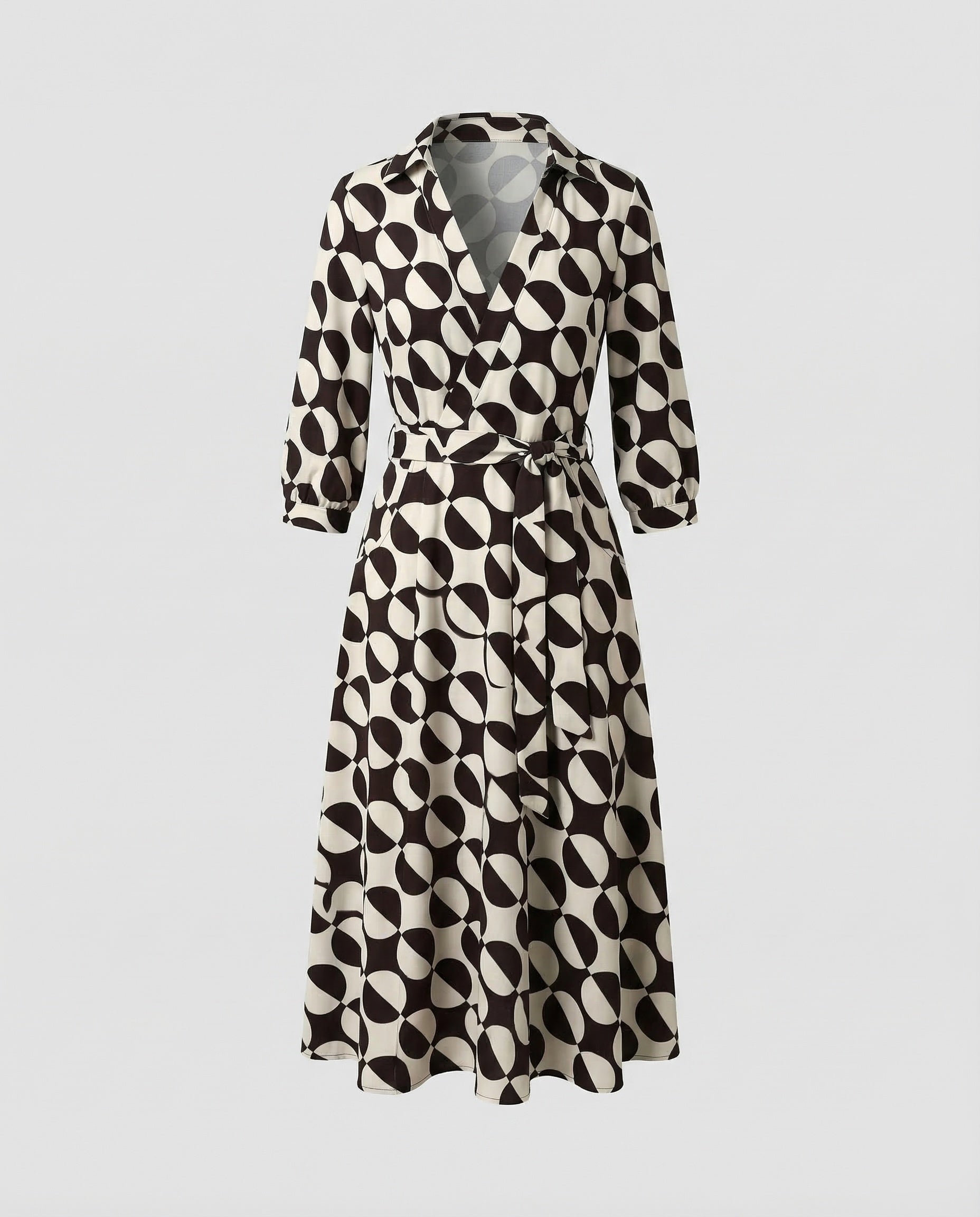 Leisure Dress Women's Wrap Blouse Dress