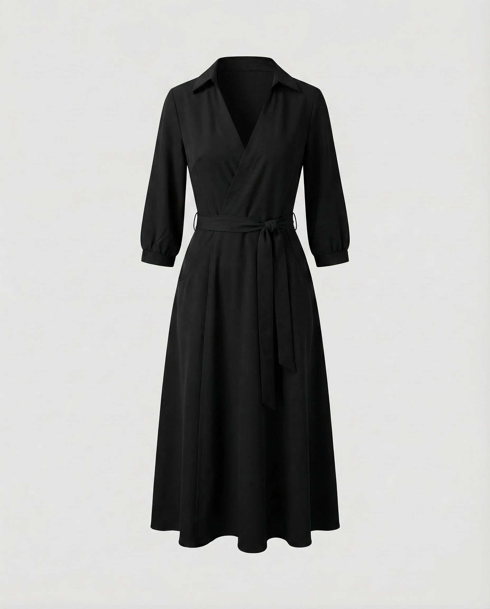 Leisure Dress Women's Wrap Blouse Dress