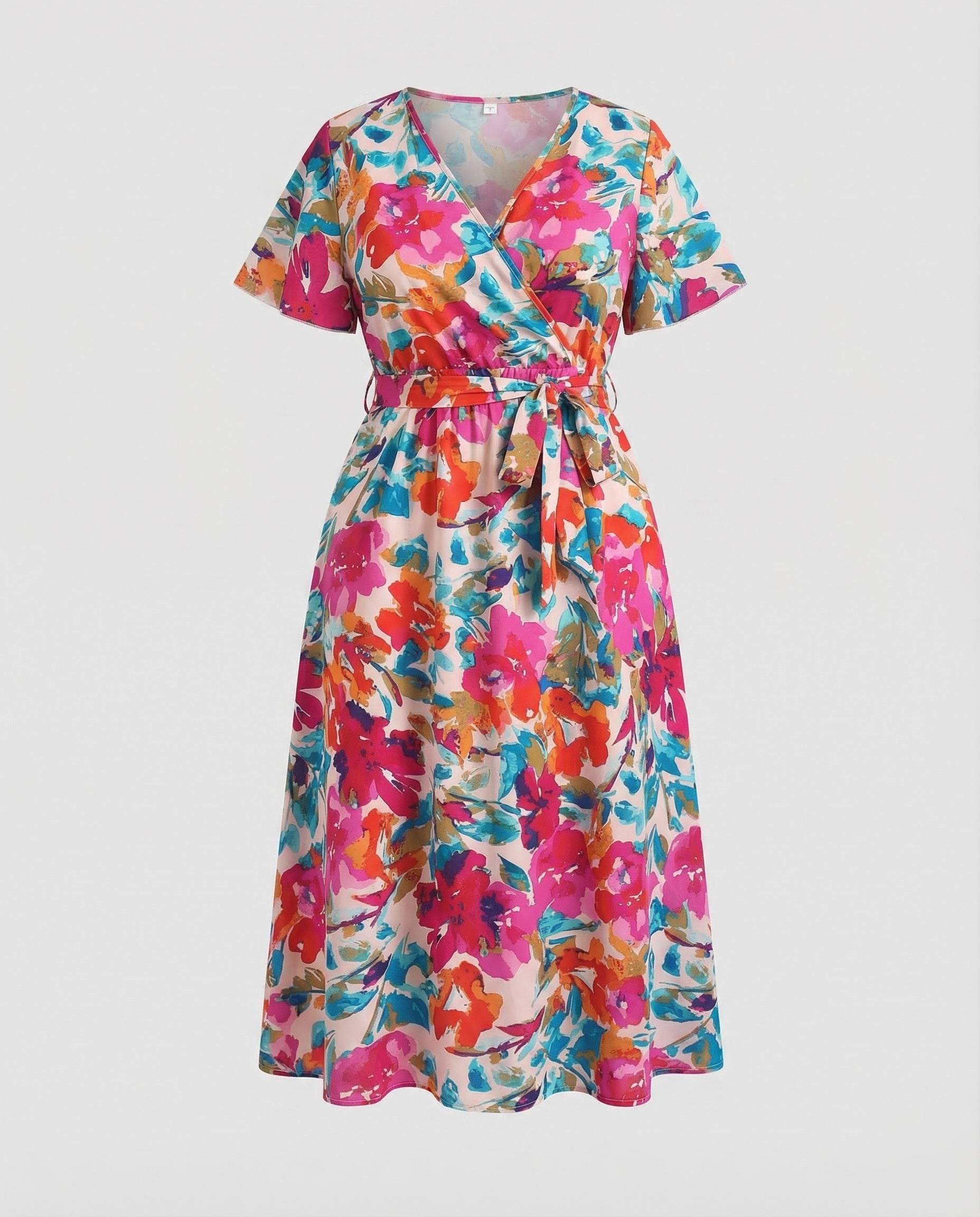 Leisure Dress Women Midi Dress Kimono