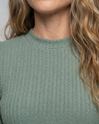 Casual Dress Women Knitted Dress A-Line - Close-Up Detail