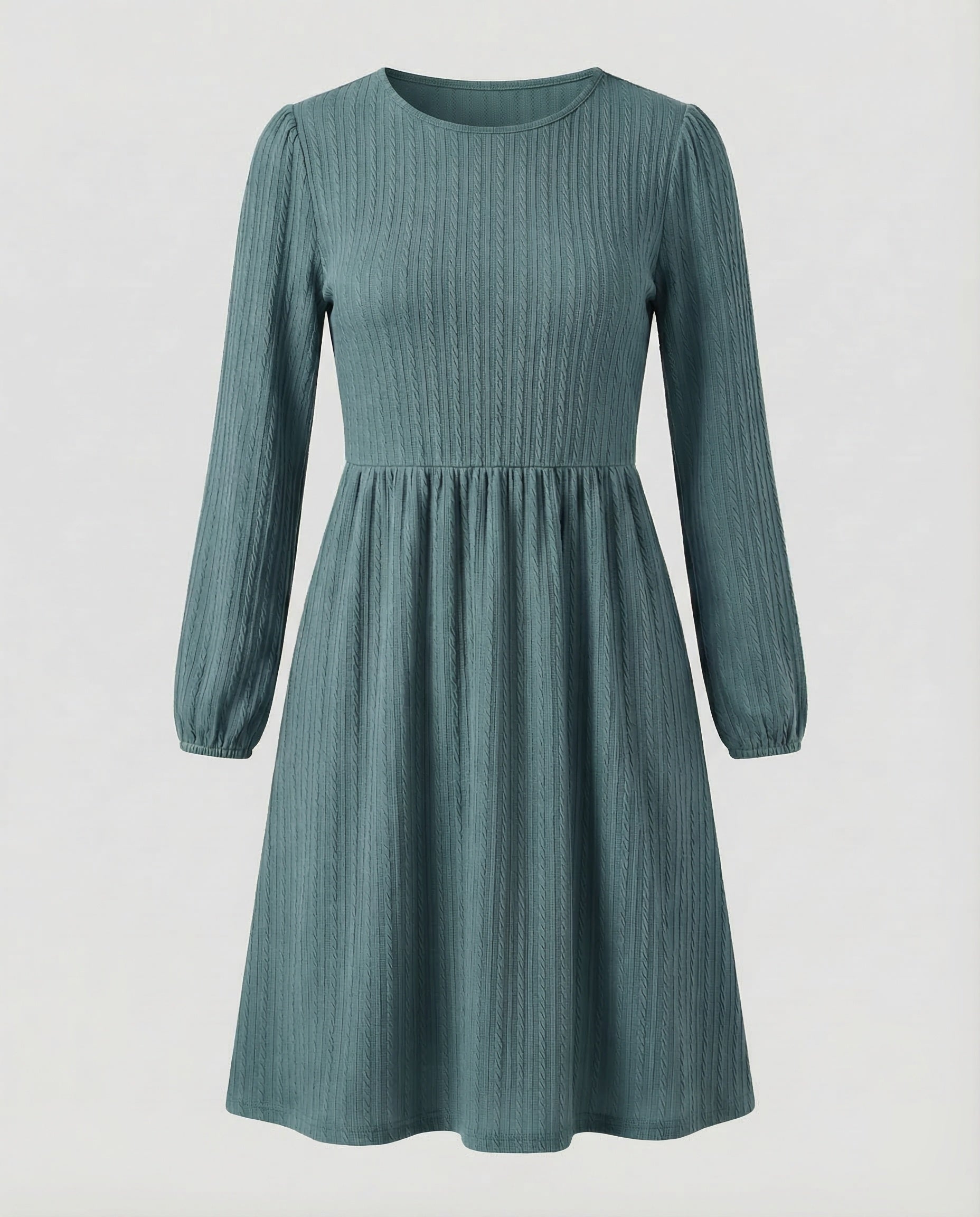 Casual Dress Women Knitted Dress A-Line