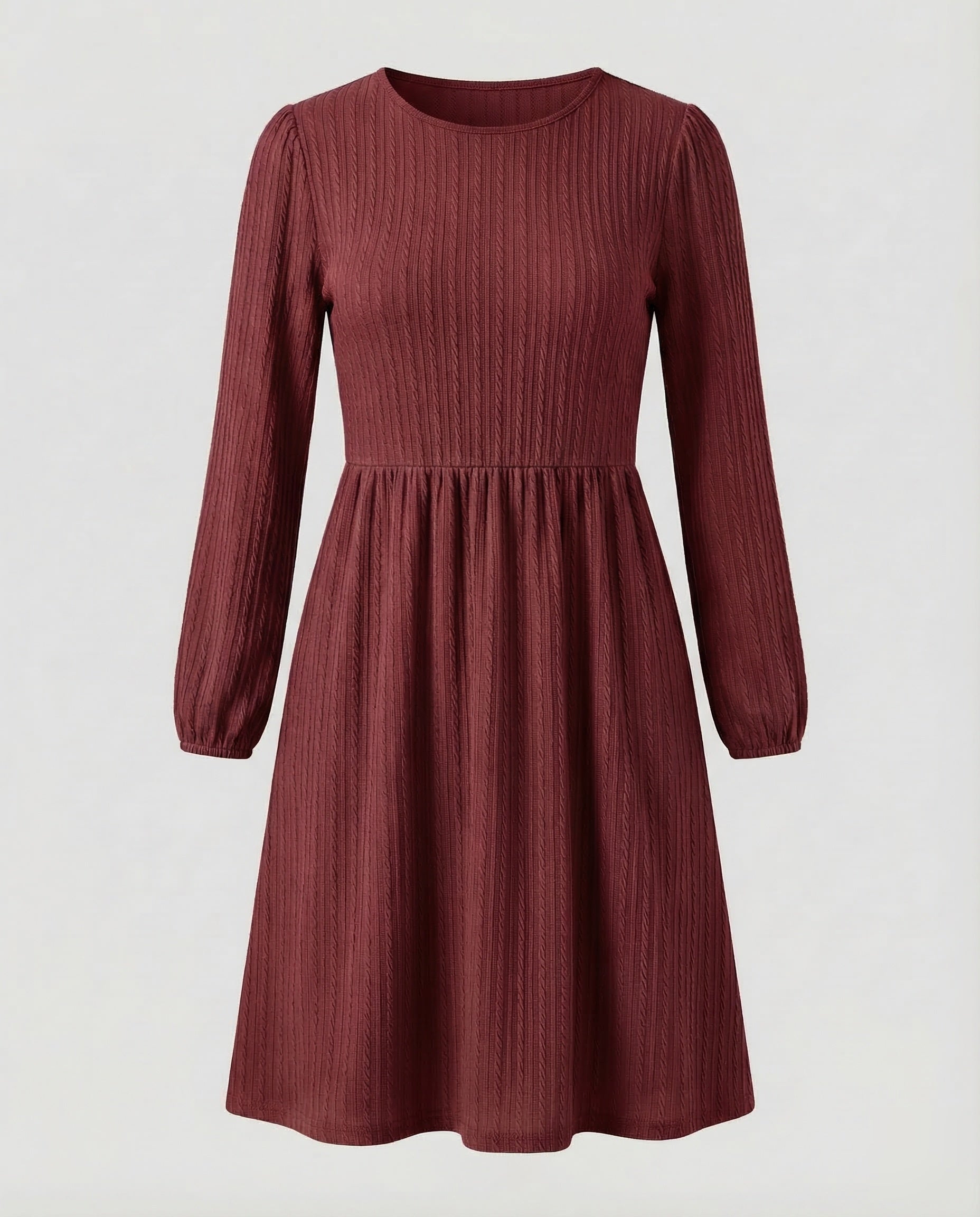 Casual Dress Women Knitted Dress A-Line