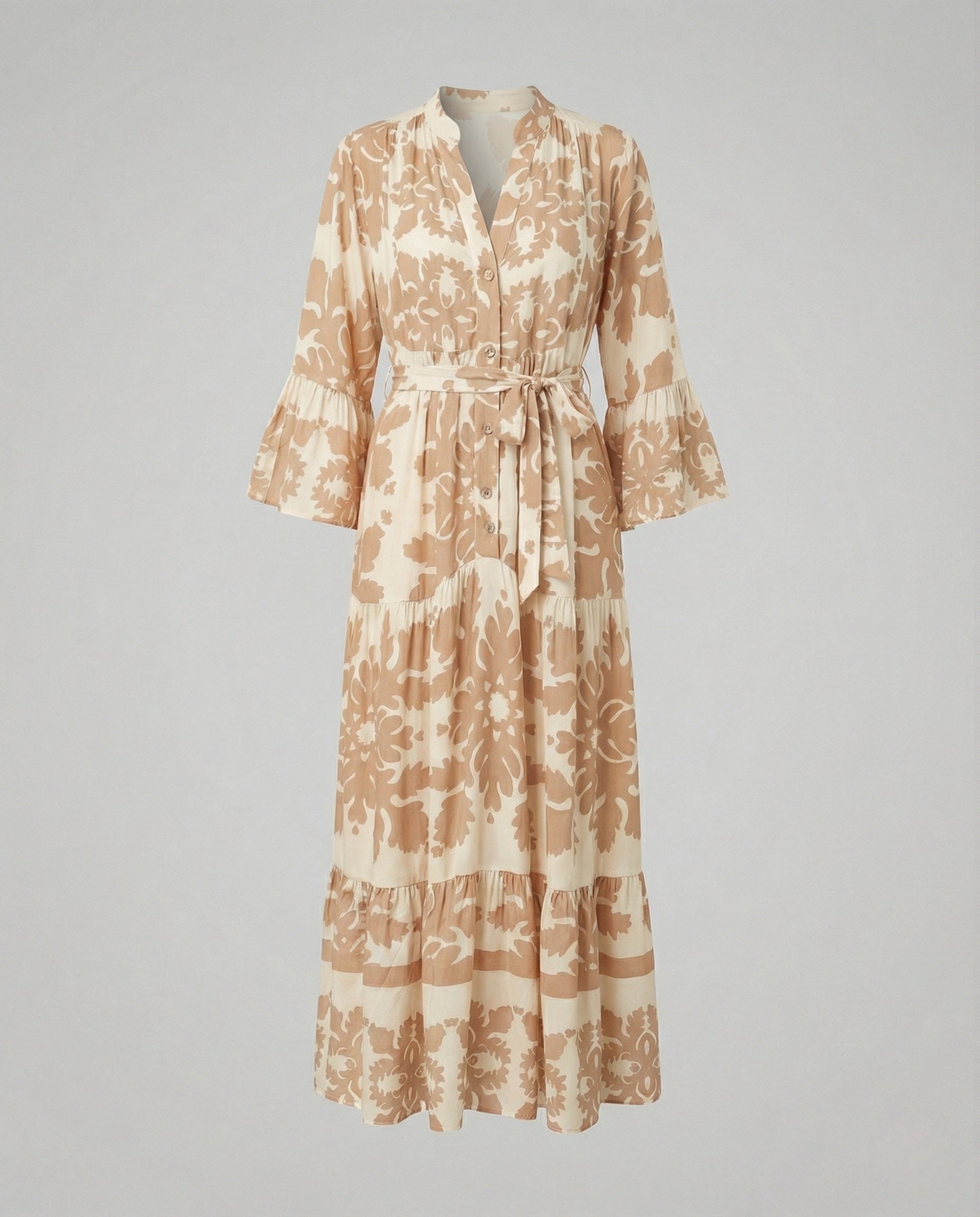 Boho Maxi Dress Summer Women Ruffle