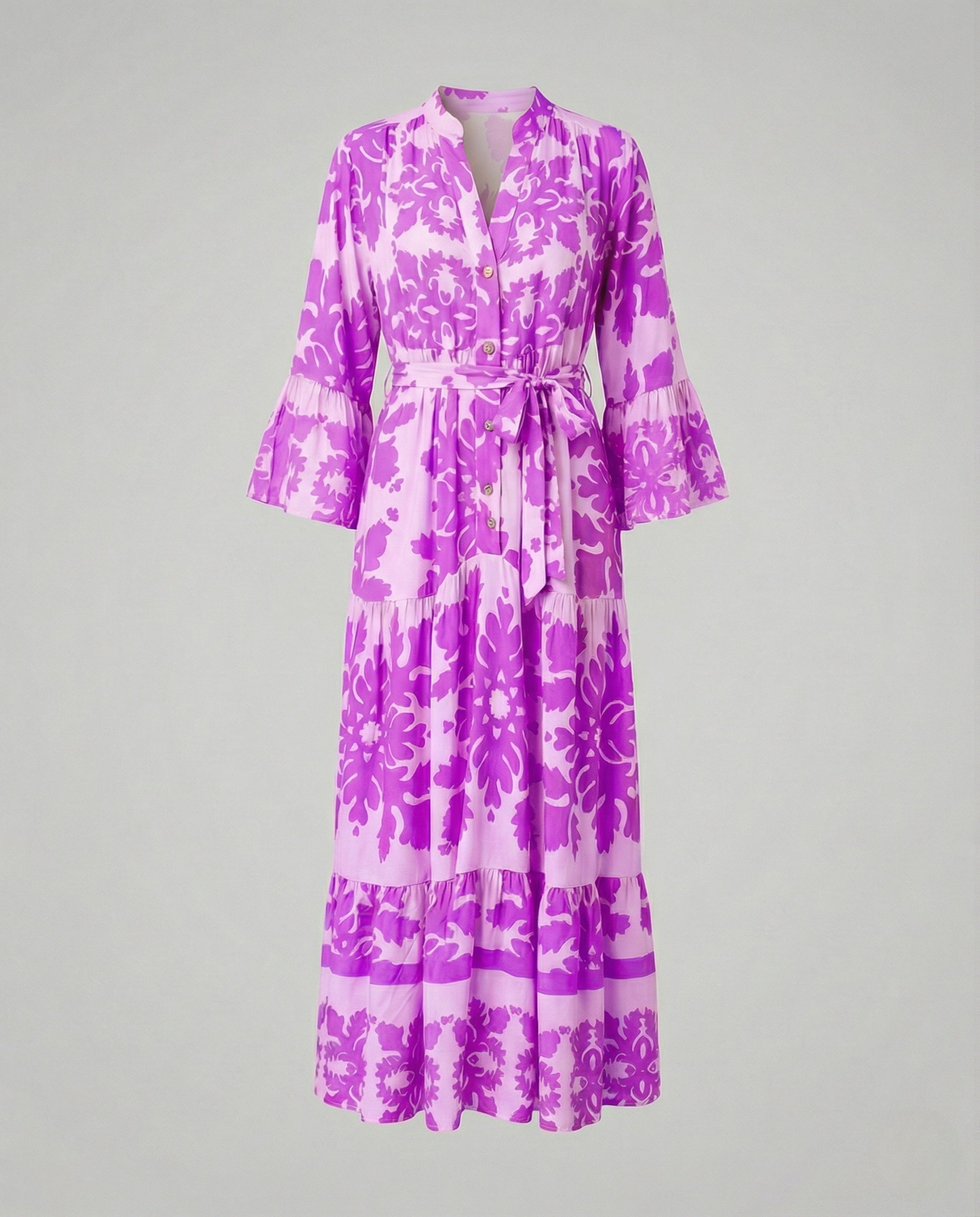Boho Maxi Dress Summer Women Ruffle