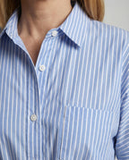 Maxi Dress Women's Shirt Dress with Belt - Close-Up Detail