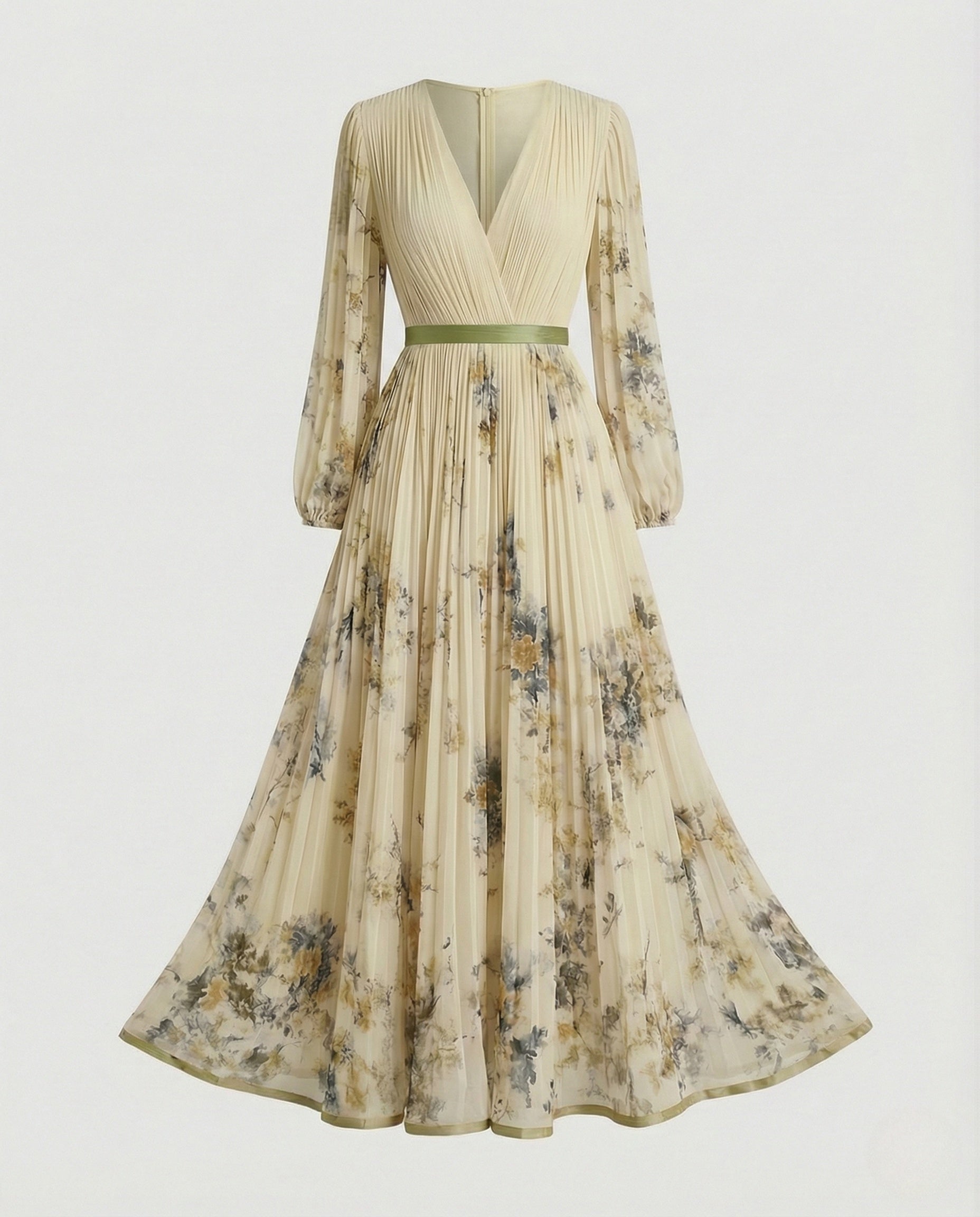 Maxi Dress Summer Women Chiffon Pleated