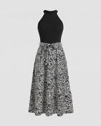 Casual Dress Women Halter Midi Dress