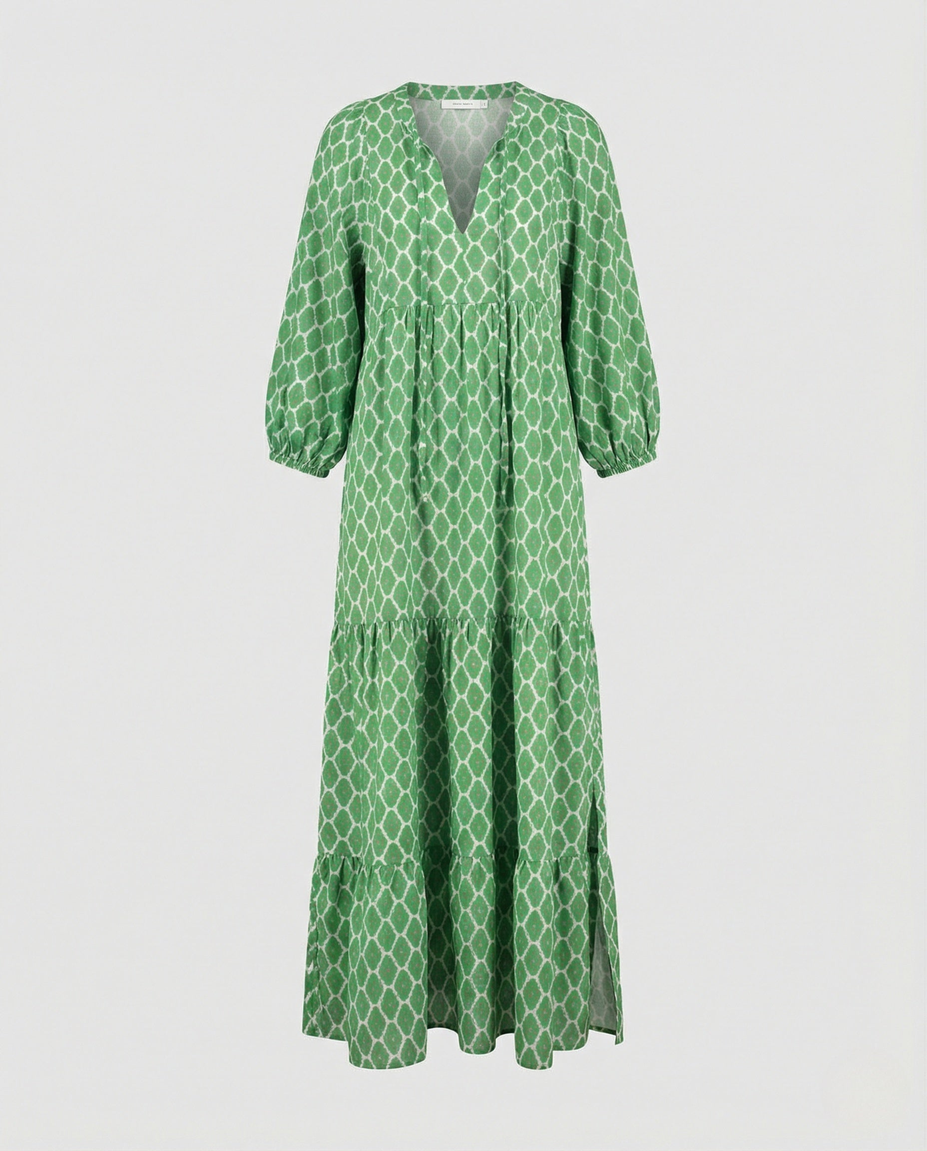V Neck Dress Geometric Print Women