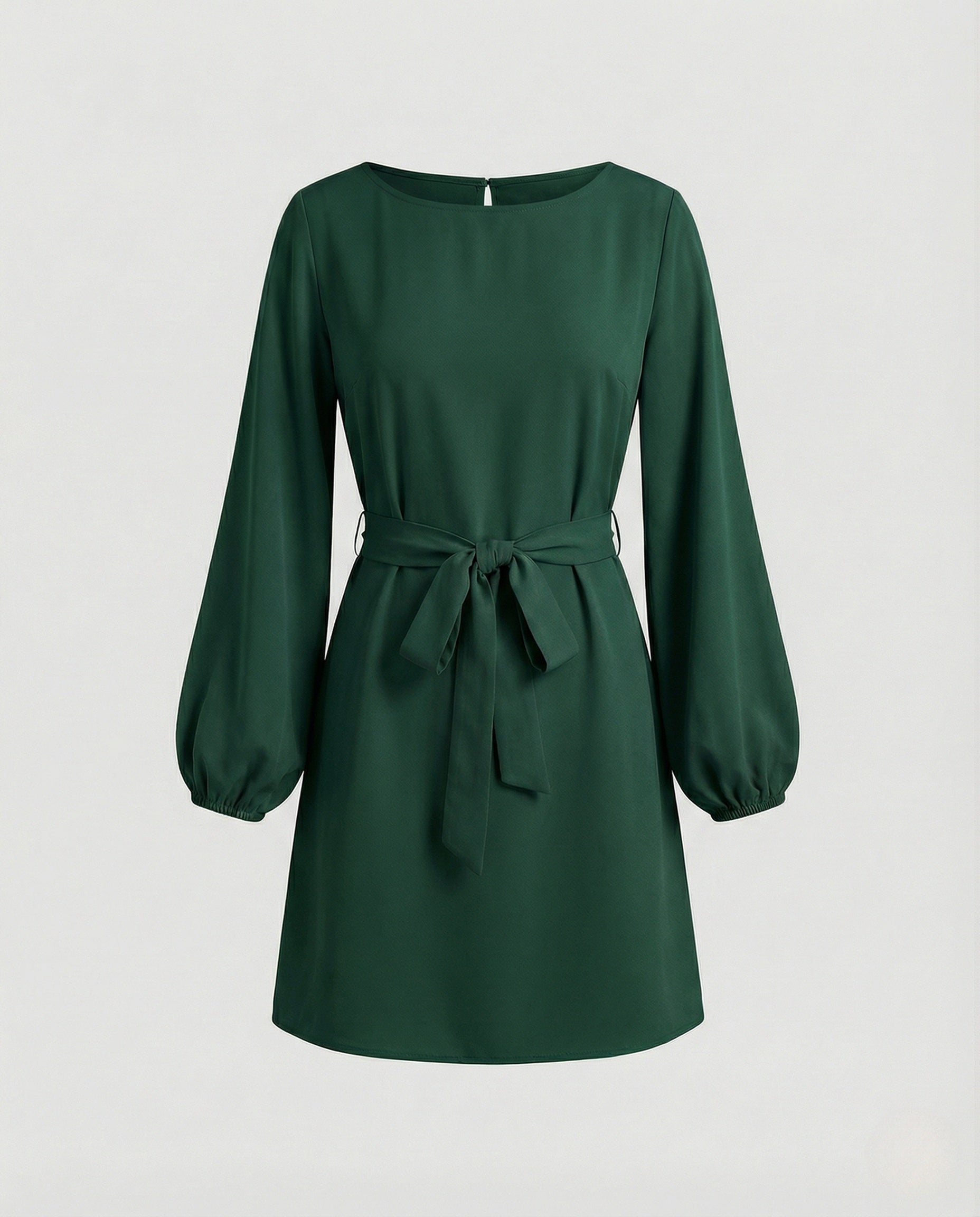 A-Line Mini Dress Elegant with Belt Ladies