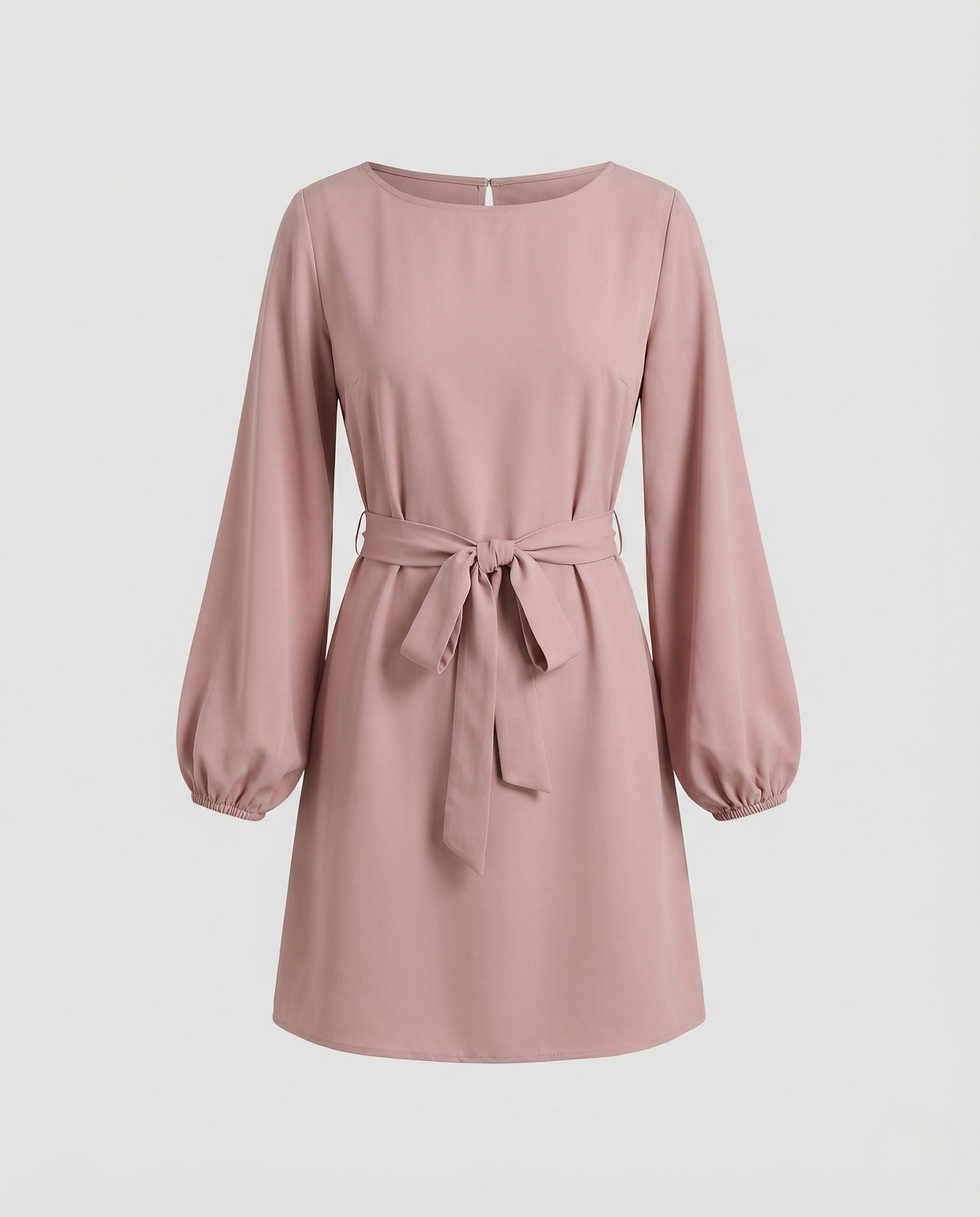 A-Line Mini Dress Elegant with Belt Ladies