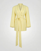 Blazer Mini Dress Wrap Style Elegant Ladies