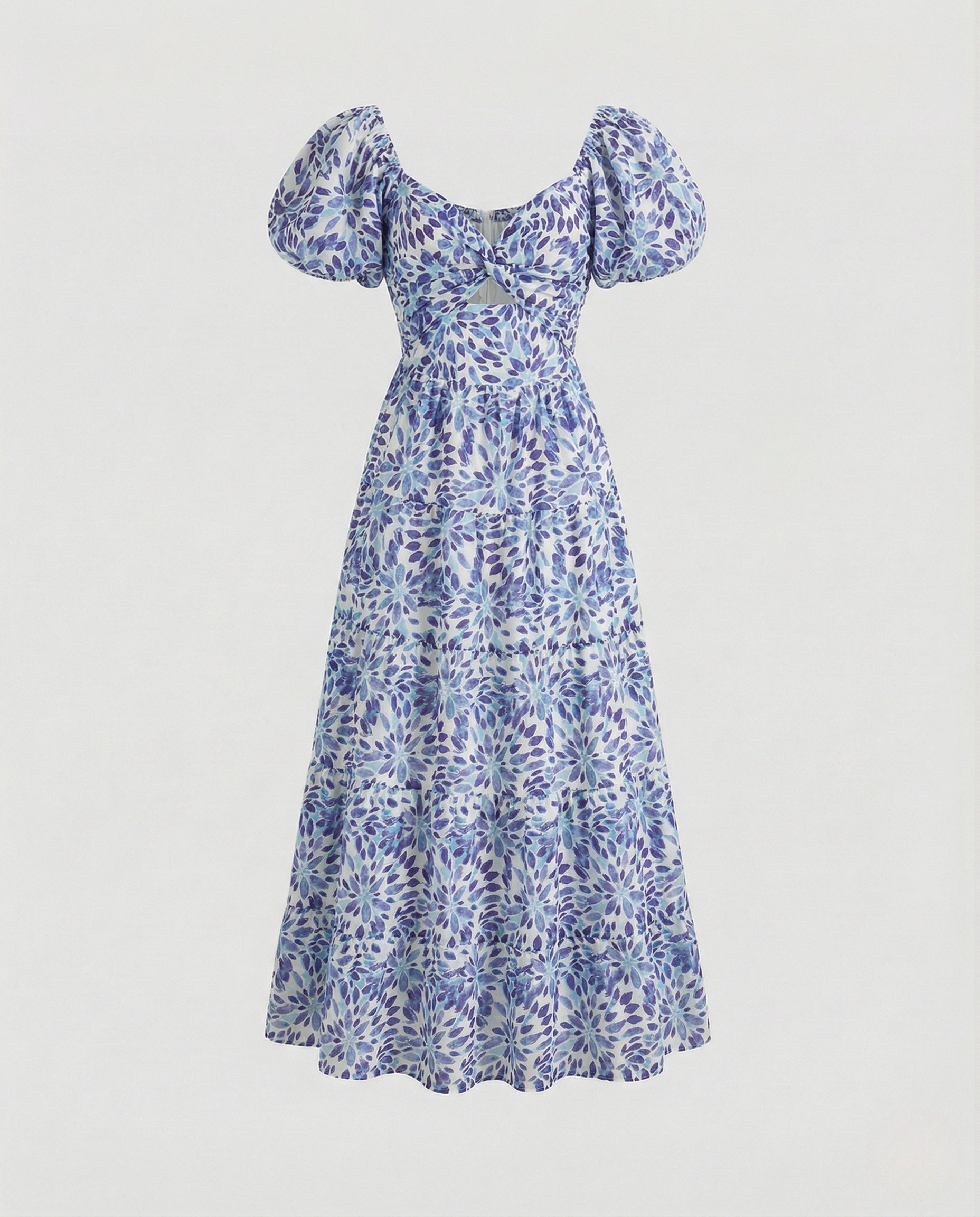 Carmen Maxi Dress with Puff Sleeves Women