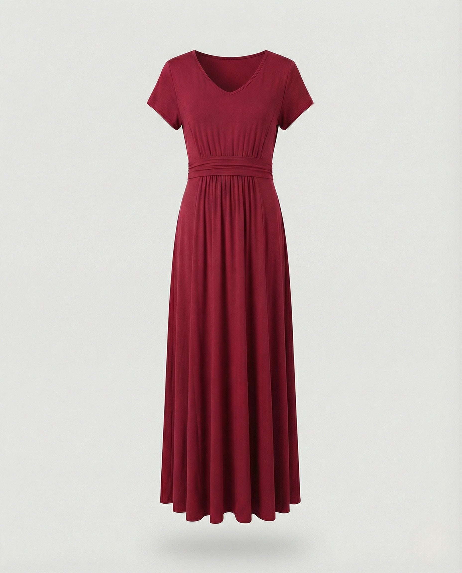 Women's Viscose Jersey Maxi Dress with Empire Waist
