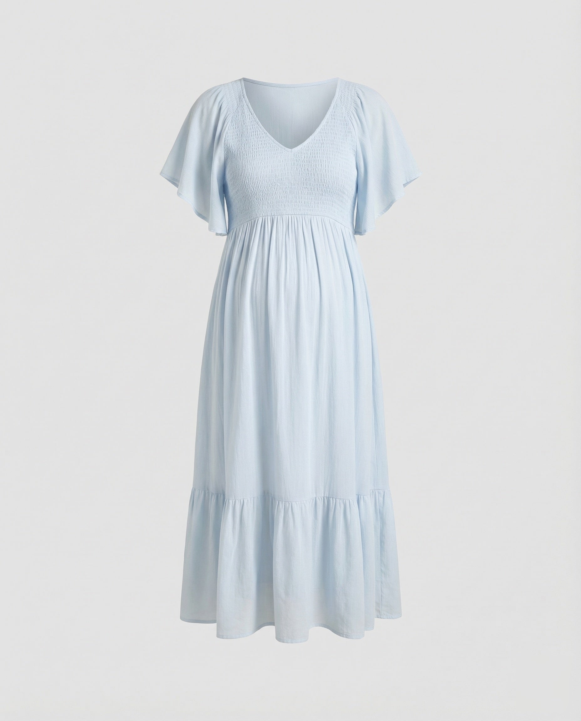 Women's Maternity and Nursing Dress with Empire Waist