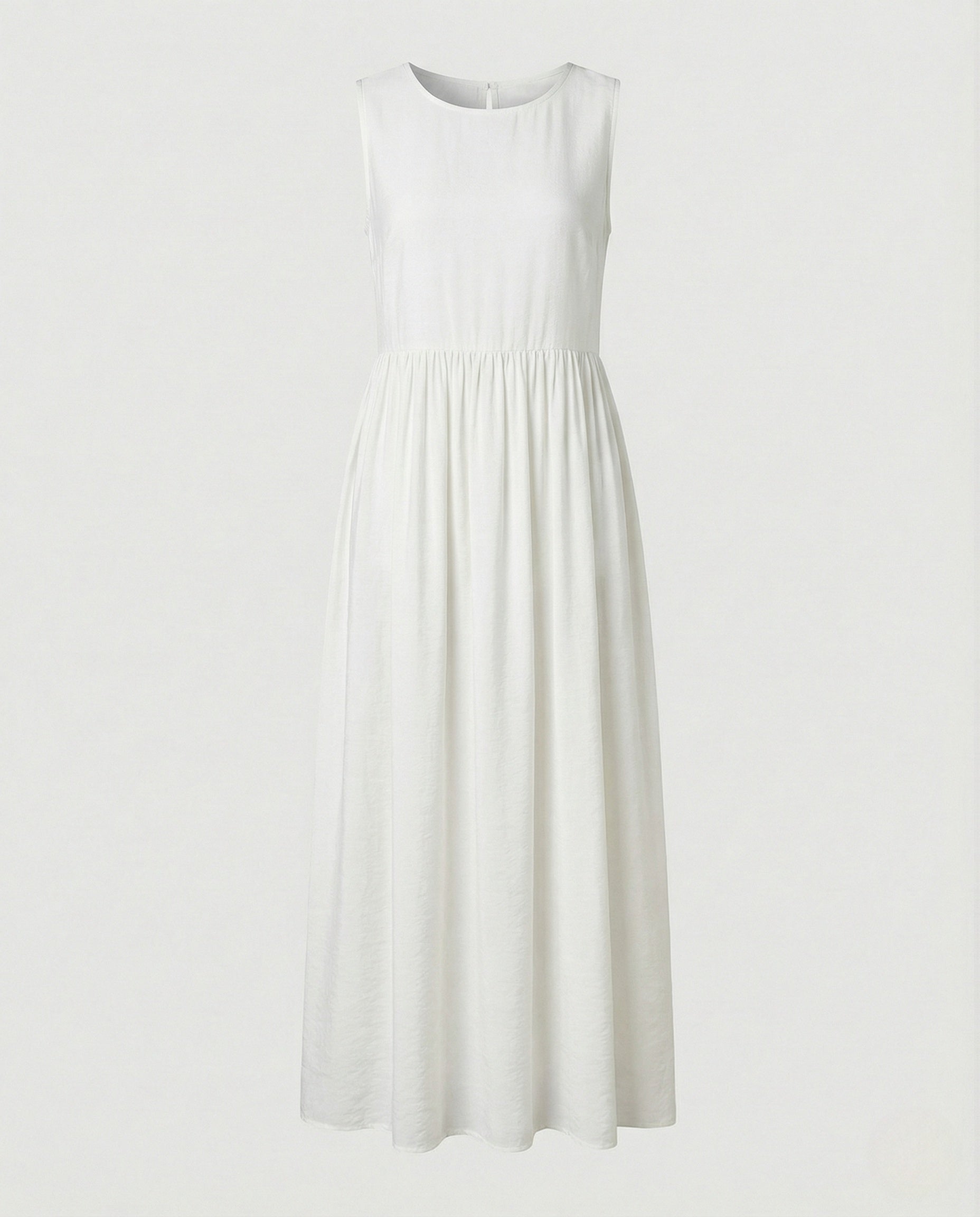 Women's Sleeveless Maxi Dress with Butterfly Print